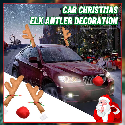 Car Reindeer Christmas Decoration Antlers & Nose